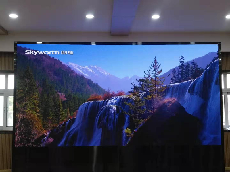 常州某發電廠室內小間距全彩顯示屏